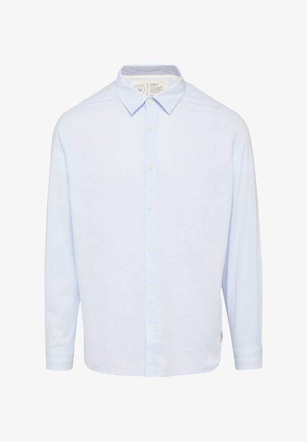 s.Oliver REGULAR MIT STRUKTURMUSTER - Shirt - himmelblau