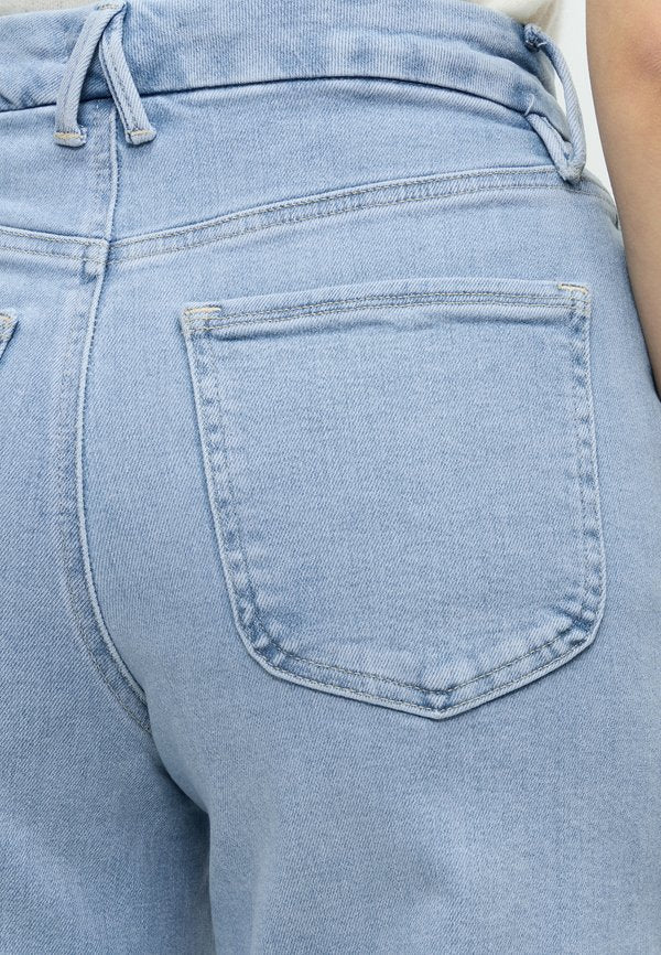 Good American WAIST CROPPED PALAZZO LIGHT COMPRESSION JEANS