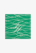 Tommy Hilfiger SCRIPT SQUARE - Foulard - spring emerald