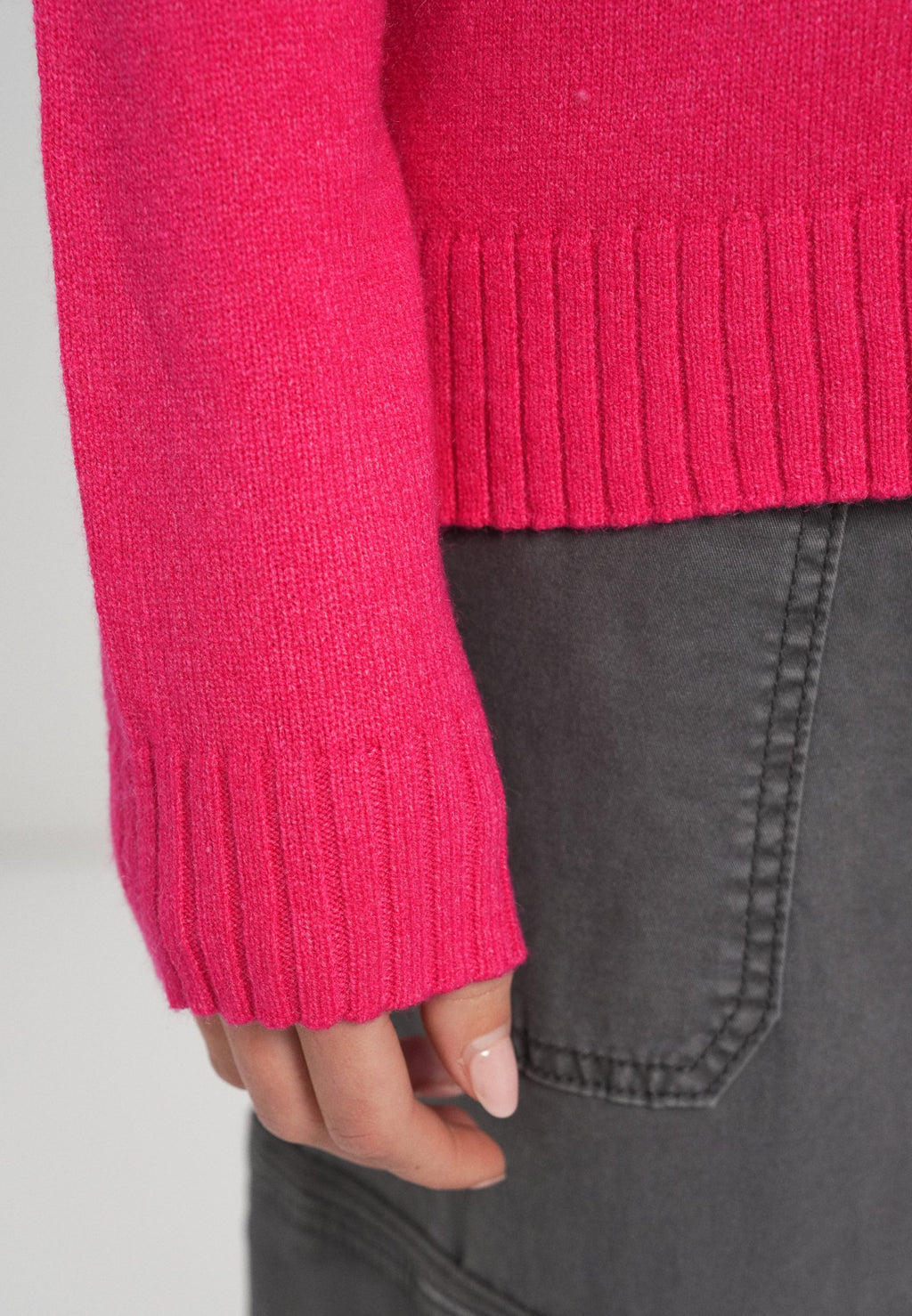 VILA VIRIL V-NECK L/S KNIT TOP - NOOS