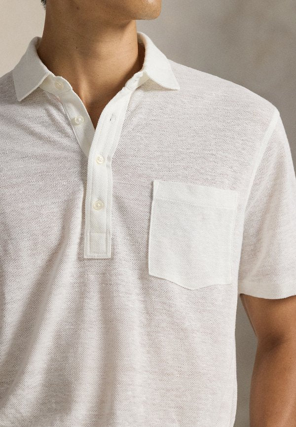 Polo Ralph Lauren STANDARD FIT LINEN PIQUÉ POLO SHIRT