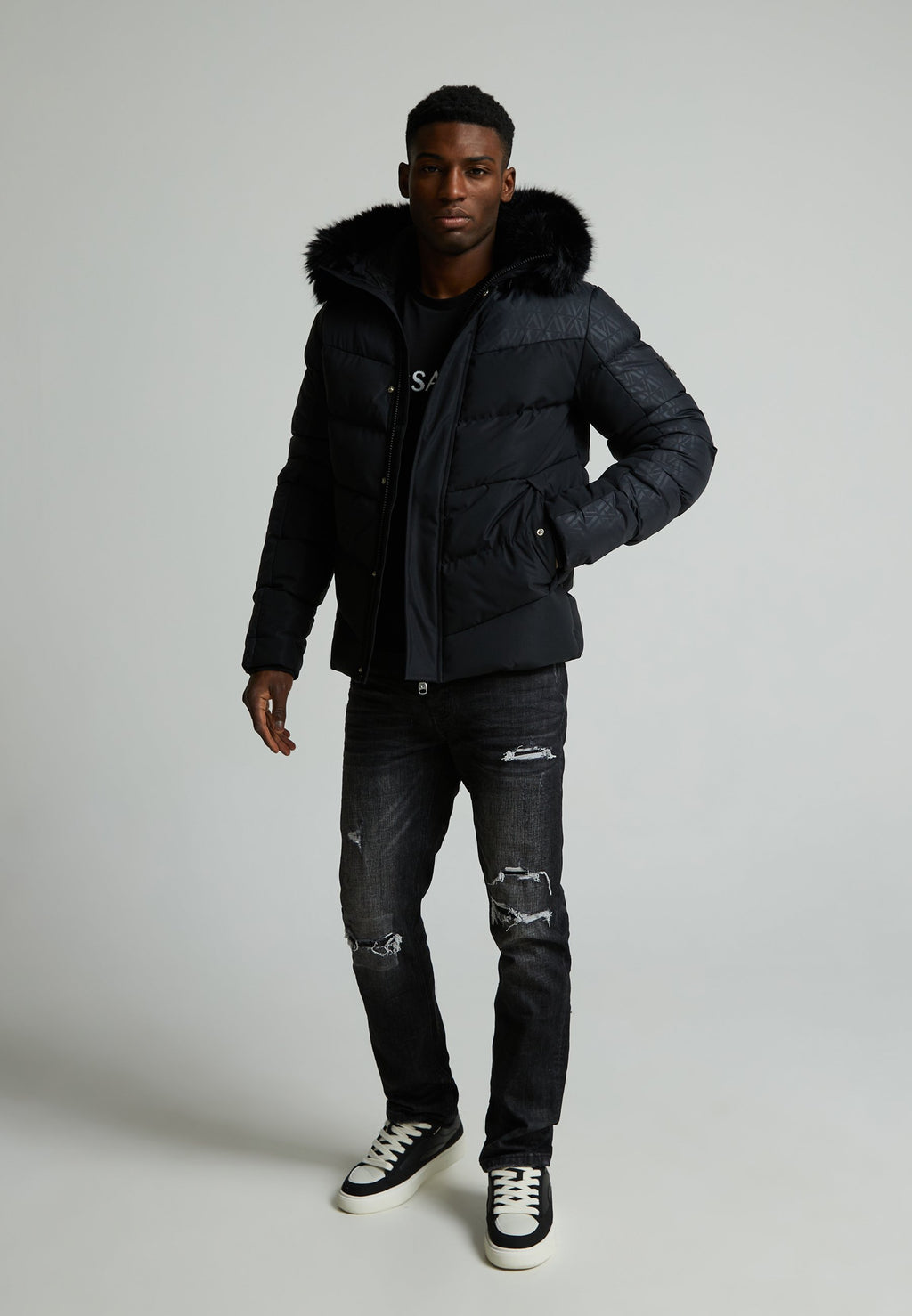 Alessandro Zavetti LAVANDA COTTON POLY PUFFER JACKET