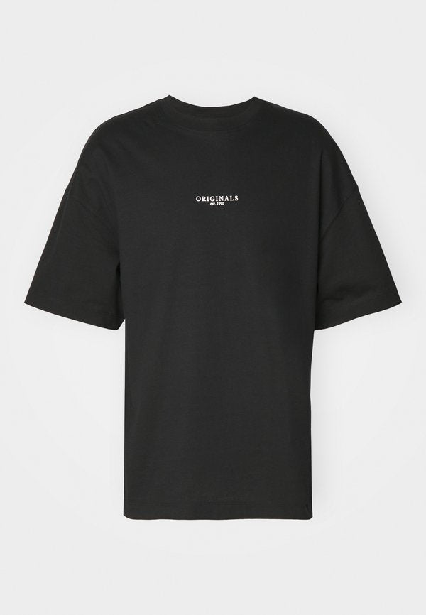 Jack & Jones JORSANTORINI TEE CREW NECK - Basic T-shirt - black