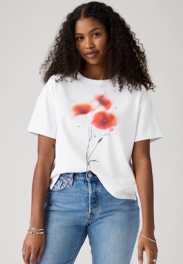 Levi's® VINTAGE TEE - Print T-shirt - bright white