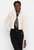 ORSAY  FURCARDI WITH BOW AND COLLAR SOFT HANDFEEL