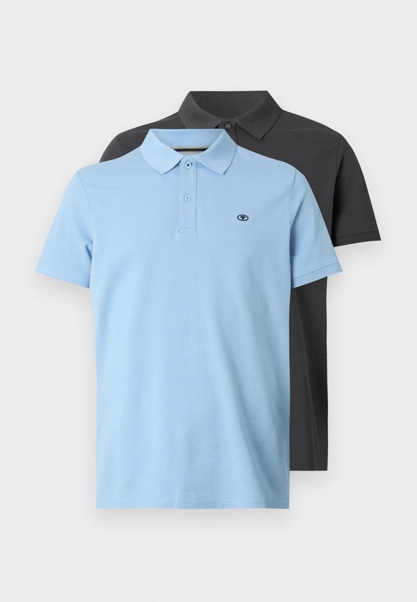 TOM TAILOR 2-PACK - Polo shirt - washed out middle blue
