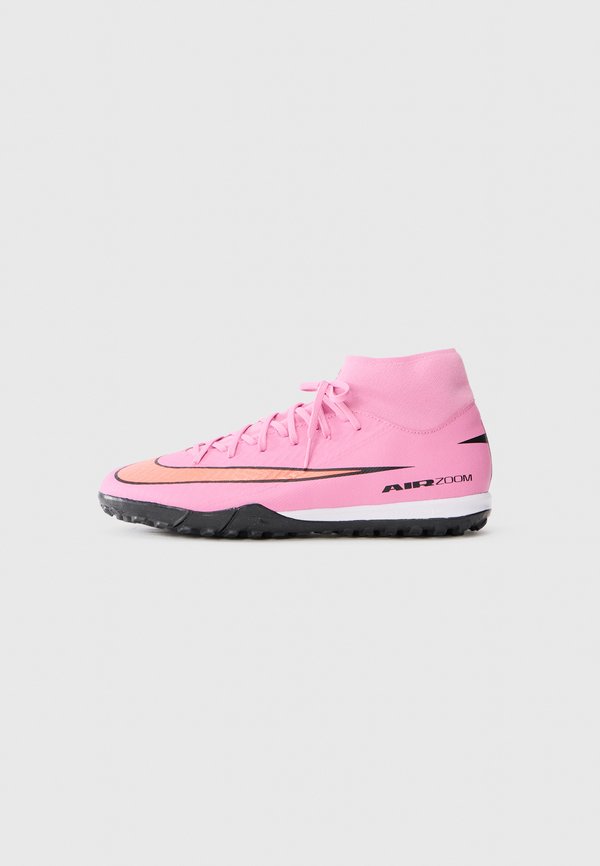 Nike Performance ZM 10 ACADEMY TF - Firm-ground football boots - magic flamingo/black/total crimson