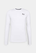 Under Armour HEATGEAR BASELAYER - Long sleeved top - white/black