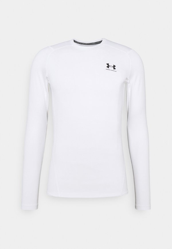 Under Armour HEATGEAR BASELAYER - Long sleeved top - white/black