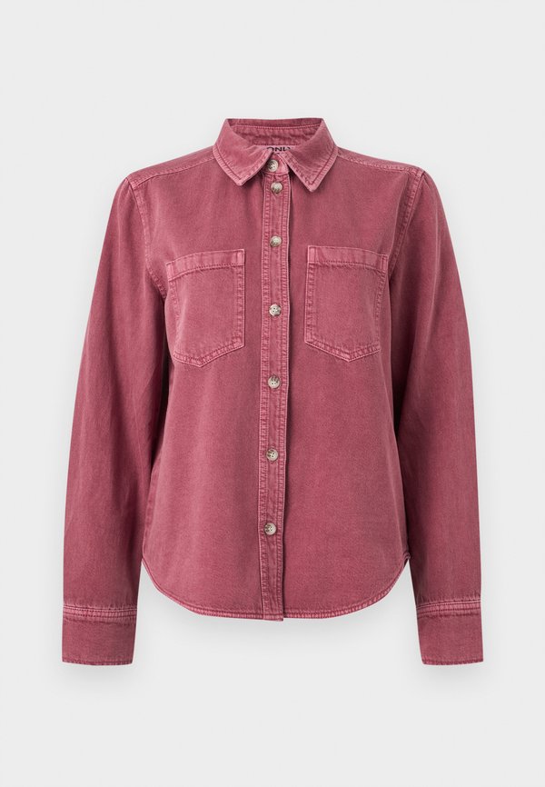ONLY ONLSILLA FITED SHIRT - Button-down blouse - rose brown