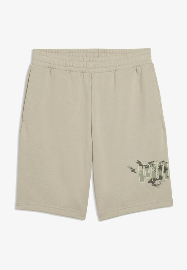 Puma CAMO - Tracksuit bottoms - pebble gray