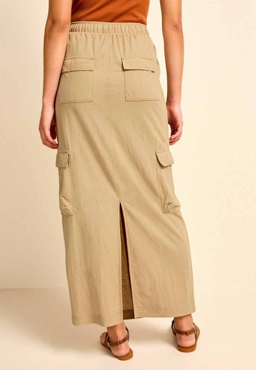 Next CARGO DRAWSTRING WAIST MIDI SKIRT