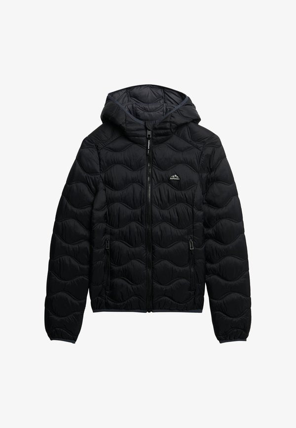 Superdry & Co HOODED FUJI LITE WAVE PADDED - Winter jacket - black