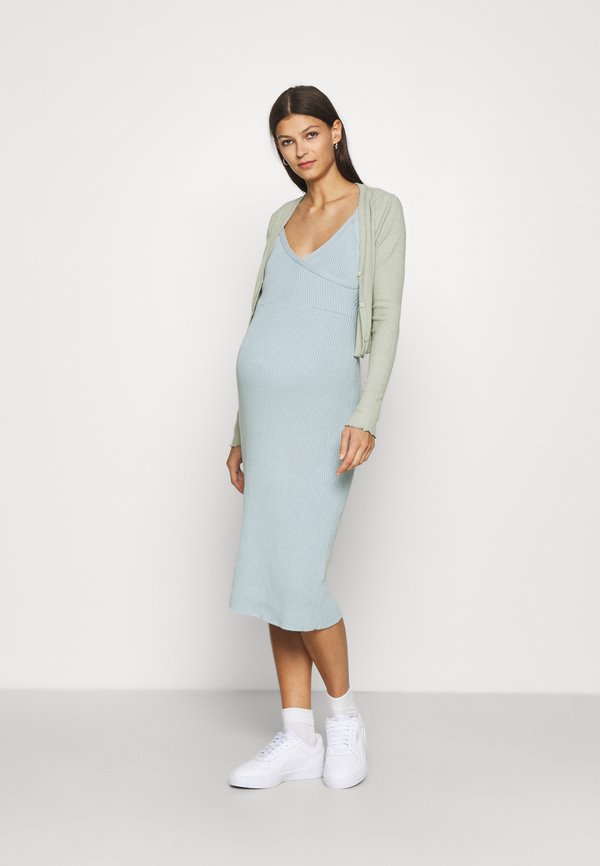 Glamorous Bloom SLEEVELESS FIXED WRAP FRONT MIDI DRESS