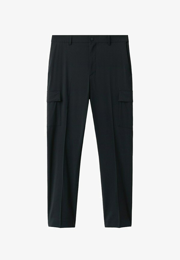 Mango Cargo trousers - dark blue