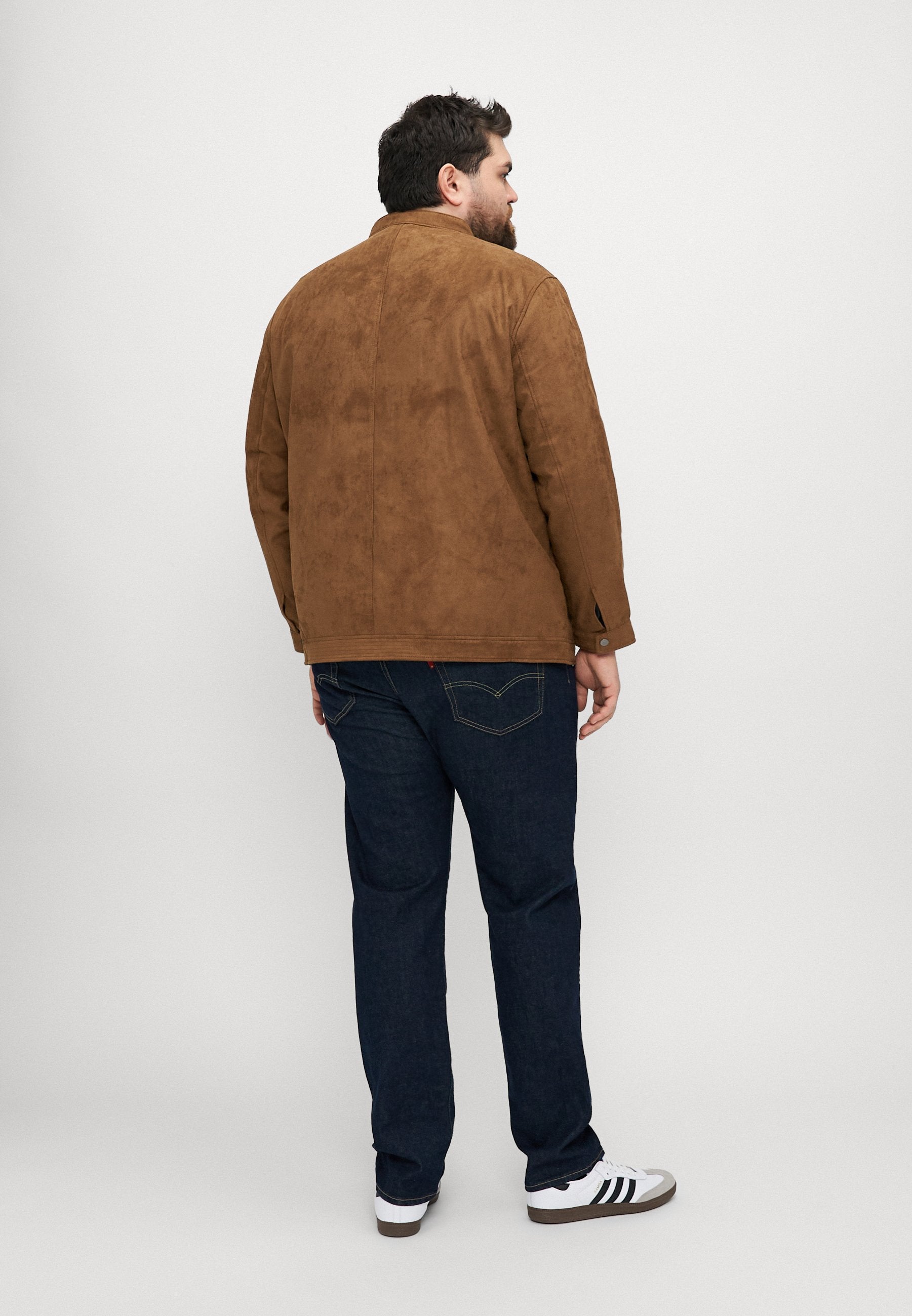 Jack & Jones Leather look biker Plus Size Leather look biker