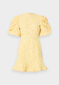 Vero Moda VMFIA HIGH NECK DRESS - Day dress - pale banana