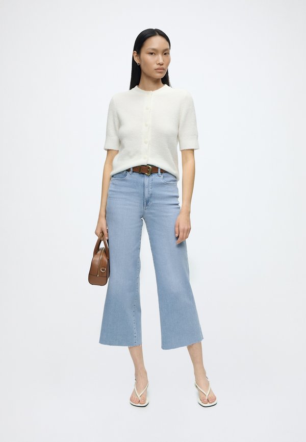 Good American WAIST CROPPED PALAZZO LIGHT COMPRESSION JEANS