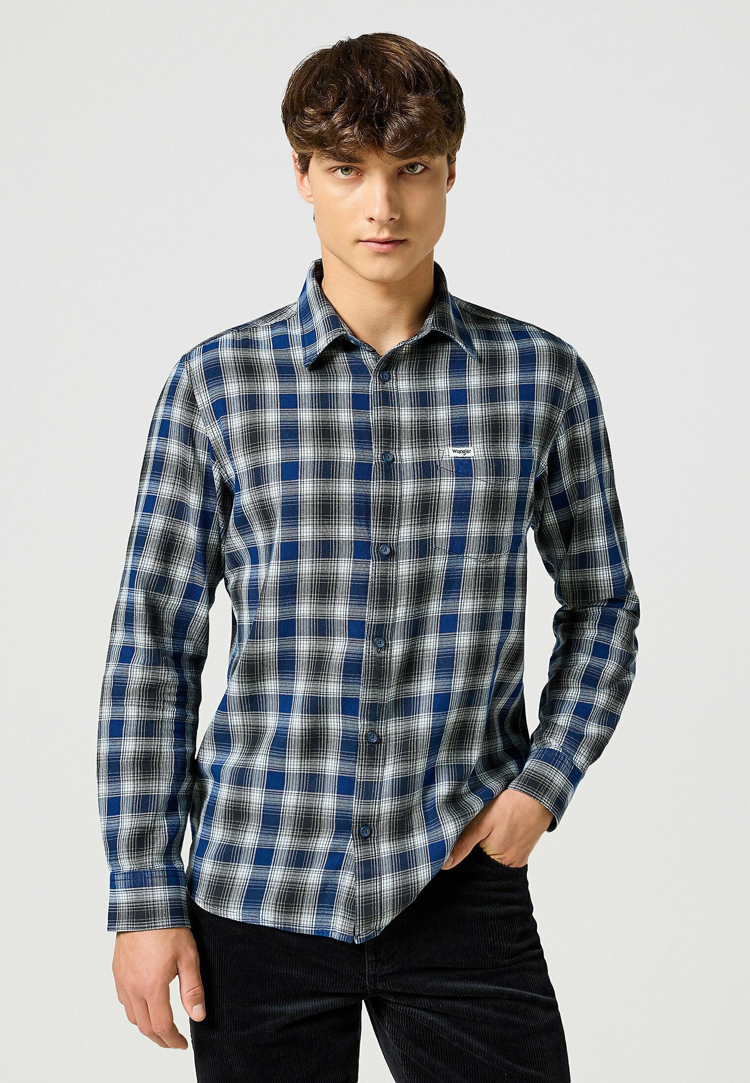 Wrangler 1 PKT INDIGO SHIRT