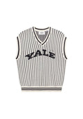 Les Deux YALE PINSTRIPE V NECK VEST UNISEX