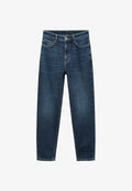 Mango COMFORT HIGH-RISE - Mom Jeans - dark blue