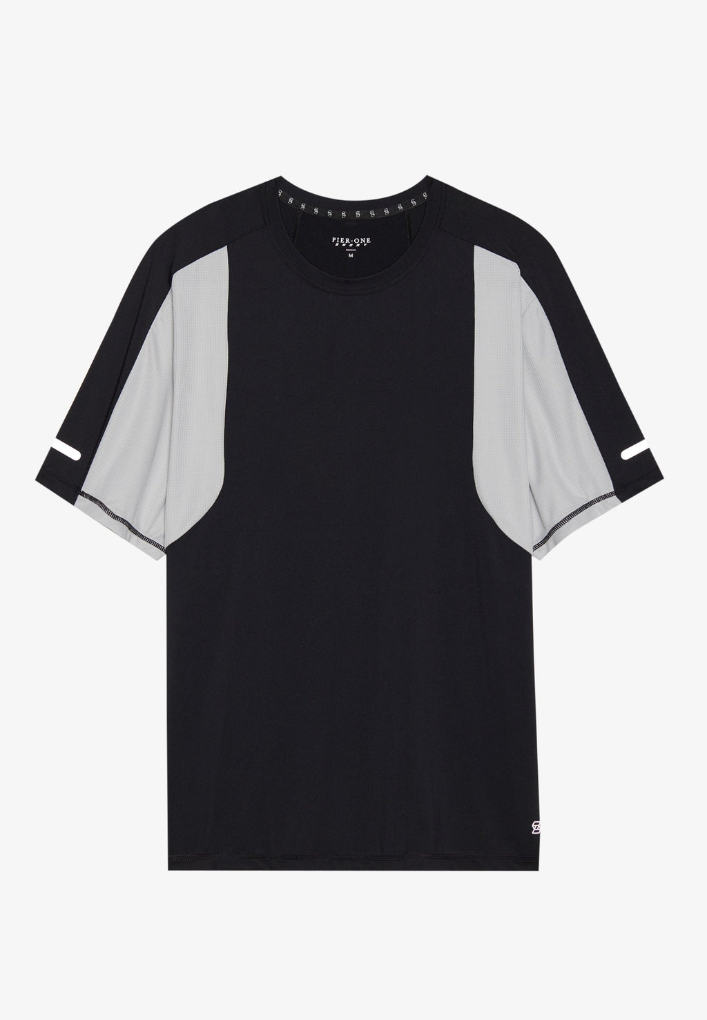 Pier One Sport QUICK DRY SHORT SLEEVE T-SHIRT WITH REFLECTIVE STRIP