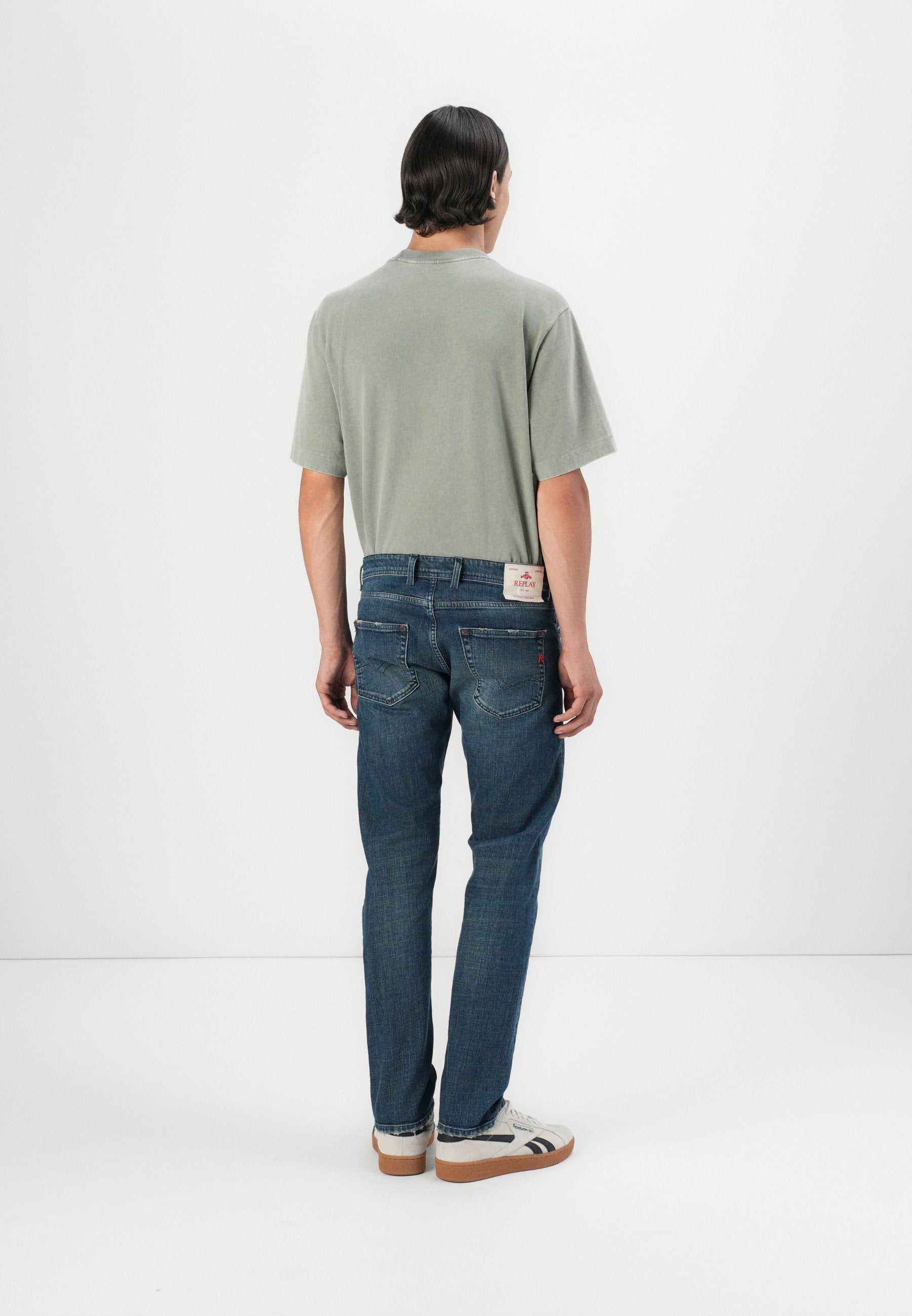 Replay GROVER PANTS RED LOGO