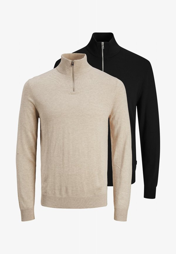 Jack & Jones JACK & JONES 2 PACK - Jumper - schwarz   beige