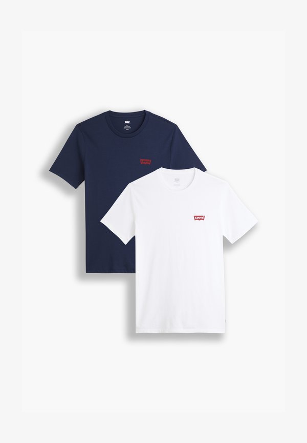 Levi's® 2 PACK - Basic T-shirt - white/dark blue