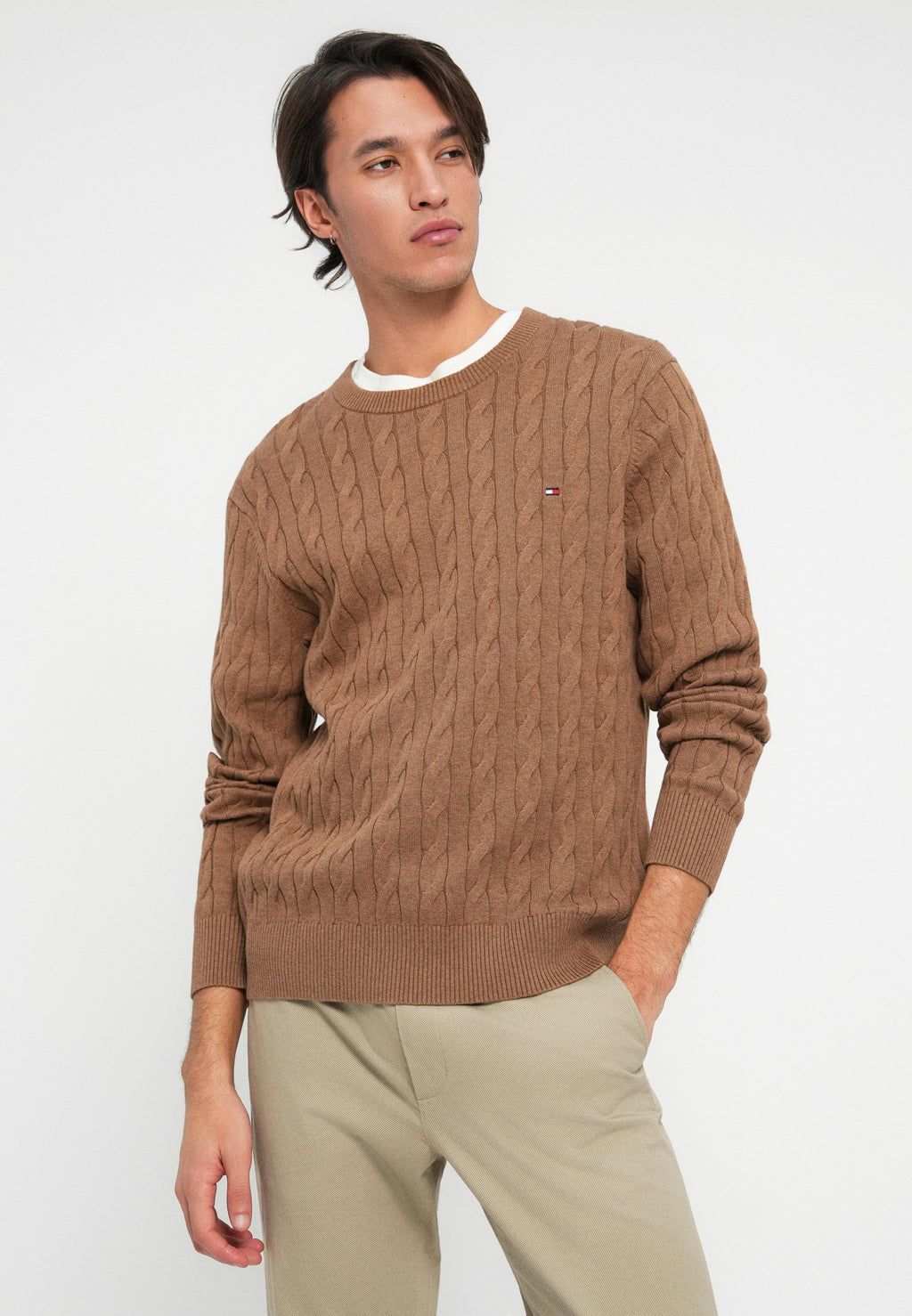 CLASSIC CABLE CREW NECK  ELEVATED ESSENTIALS Media 5