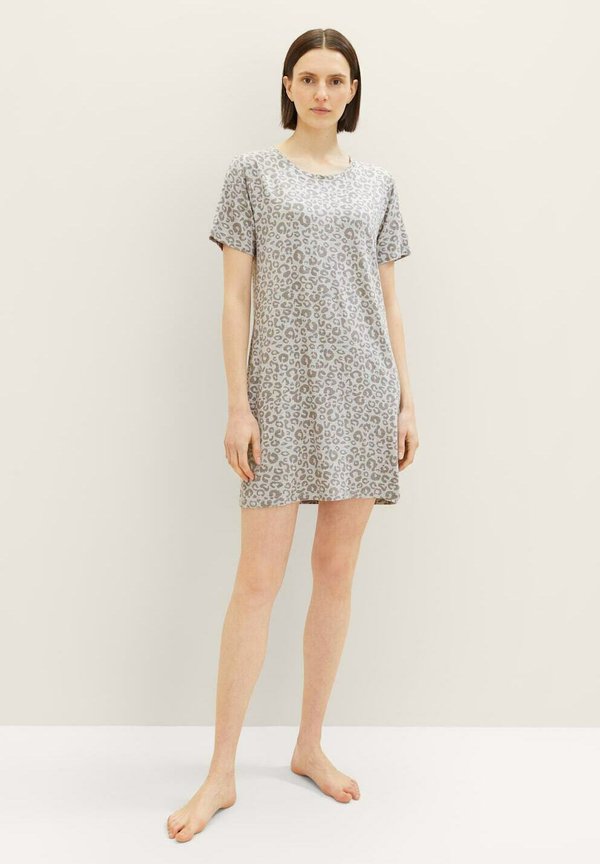 TOM TAILOR Nightie - grey medium allover