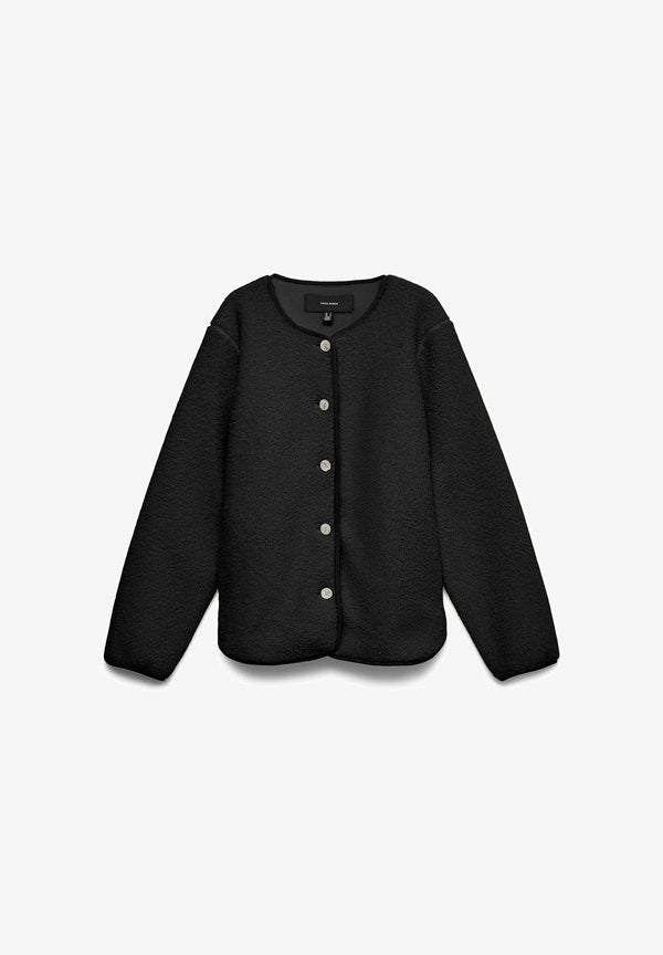 Vero Moda TEDDY JACKET VMKIMBERLY JACKET - Fleece jacket - black