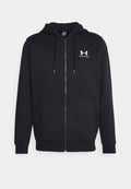 Under Armour ICON FLEECE - Zip-up sweatshirt - black/white