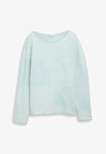 TOM TAILOR Jumper - mint ginko structure stripe