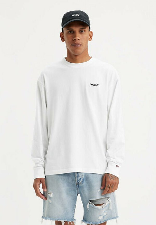 Levi's® LS AUTHENTIC TEE - Long sleeved top - artie jacquard stripe olive night - neutrals