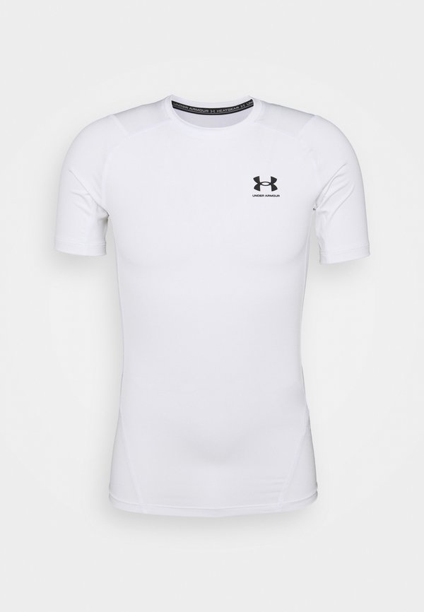 Under Armour HEATGEAR BASELAYER - Sports T-shirt - white/black