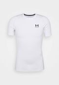 Under Armour HEATGEAR BASELAYER - Sports T-shirt - white/black