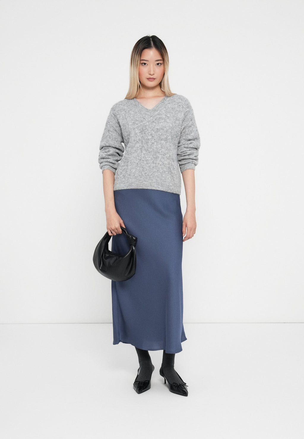 VILA VIEMMELIE V NECK PULLOVER