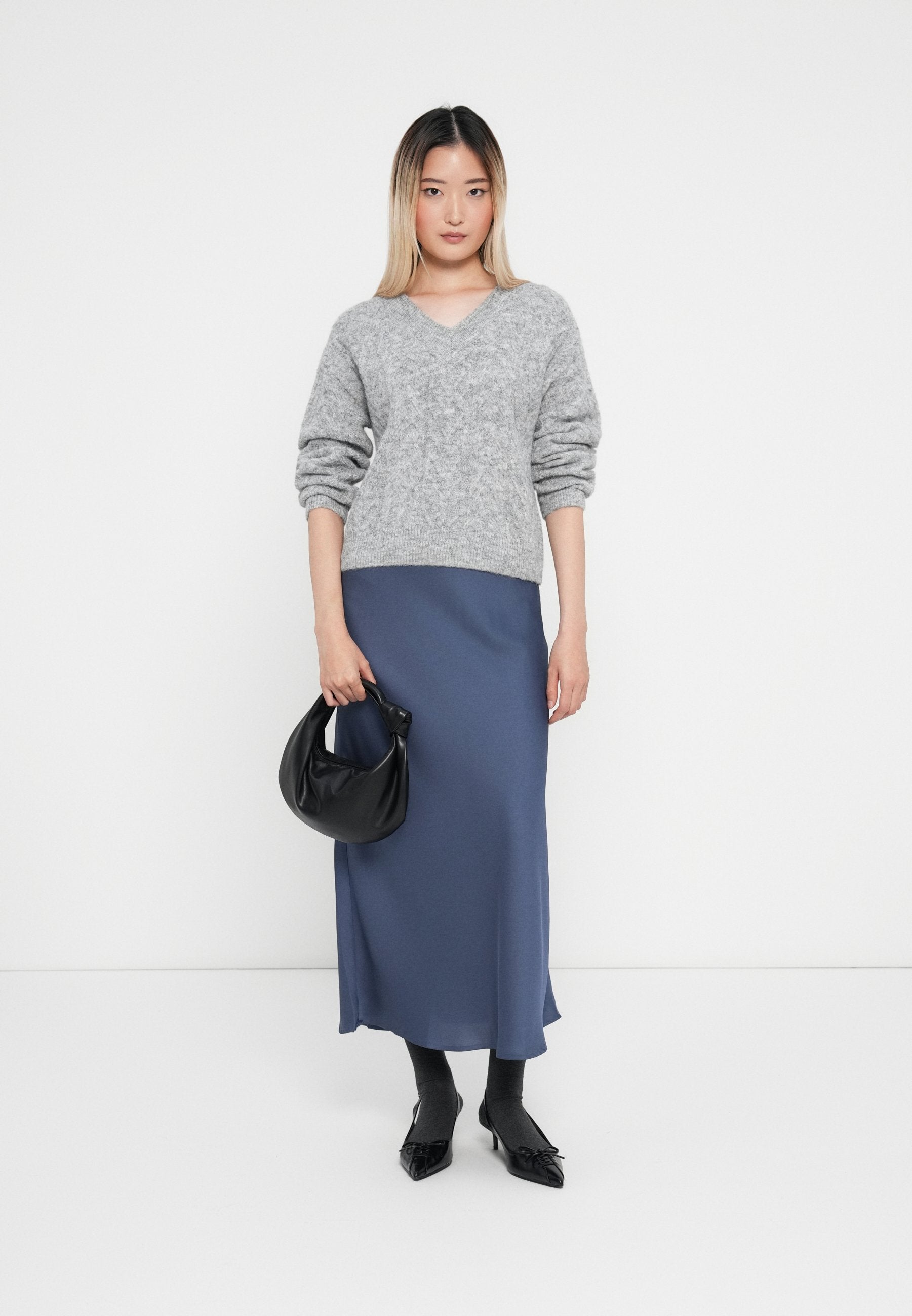VILA VIEMMELIE V NECK PULLOVER