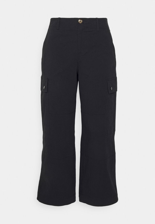 Vero Moda Petite VMRILEY LOOSE PANT - Cargo trousers - black