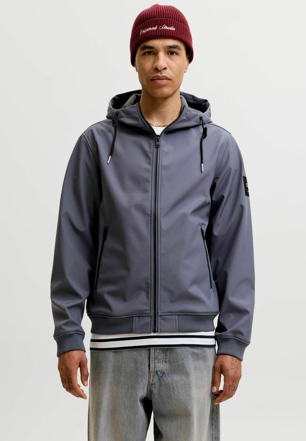 Jack & Jones JJEBASIC SOFTSHELL HOOD NOOS - Outdoor jacket - turbulence