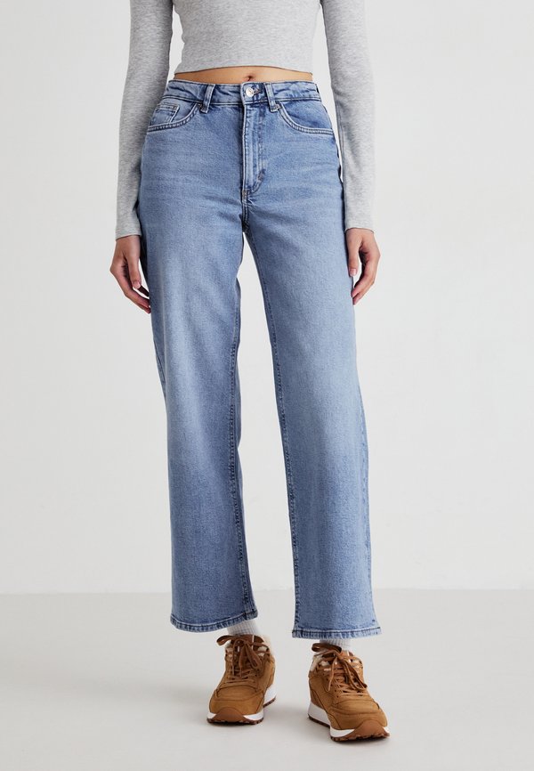 ONLY ONLJUICY WIDE LEG - Wide Leg - medium blue denim