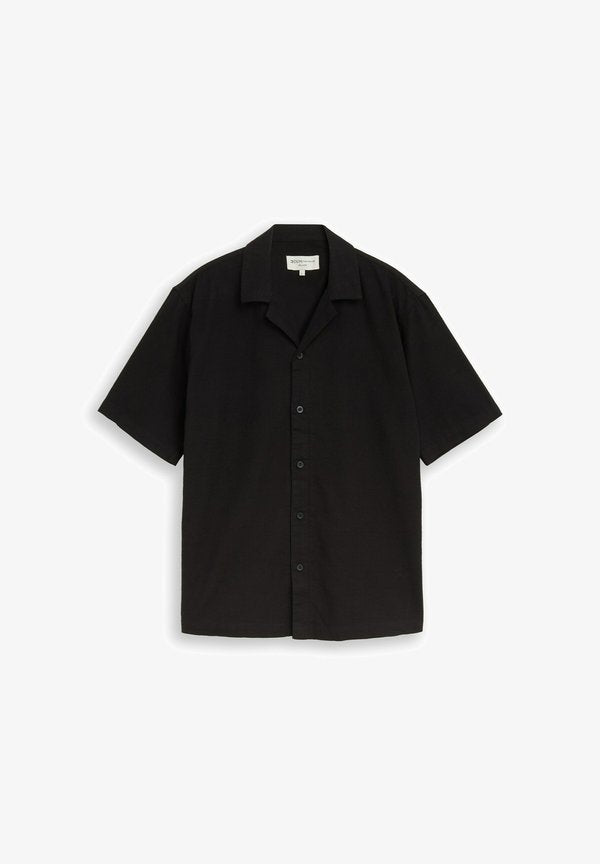 TOM TAILOR RELAXED FIT RESORT KURZARMHEMD - Shirt - black