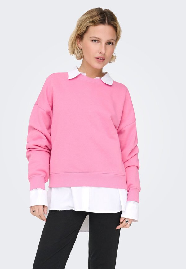ONLY ONLBEST L/S CREW NECK SWT NOOS - Sweatshirt - sachet pink