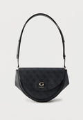 Guess COLEEN LOGO FLAP - Handbag - dark grey