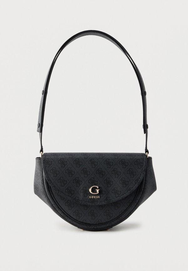 Guess COLEEN LOGO FLAP - Handbag - dark grey