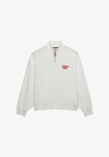 Superdry & Co SUPERDRY HERITAGE TERRY HALF ZIP SWEATSHIRT.. - Sweatshirt - cream