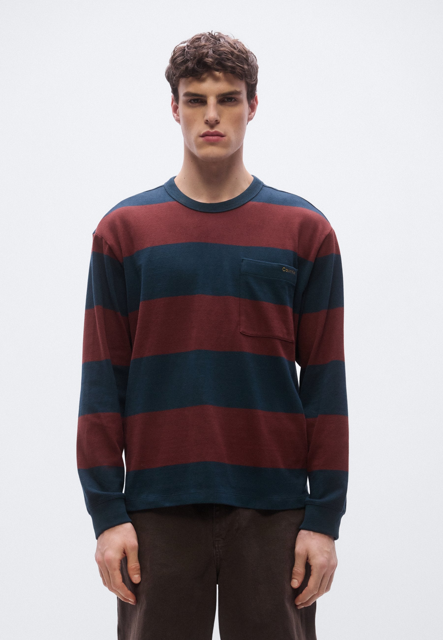 Calvin Klein Jeans STRIPE POCKET TEE