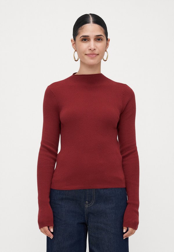 Vero Moda Petite VMNANCY FUNNELNECK  - Jumper - syrah