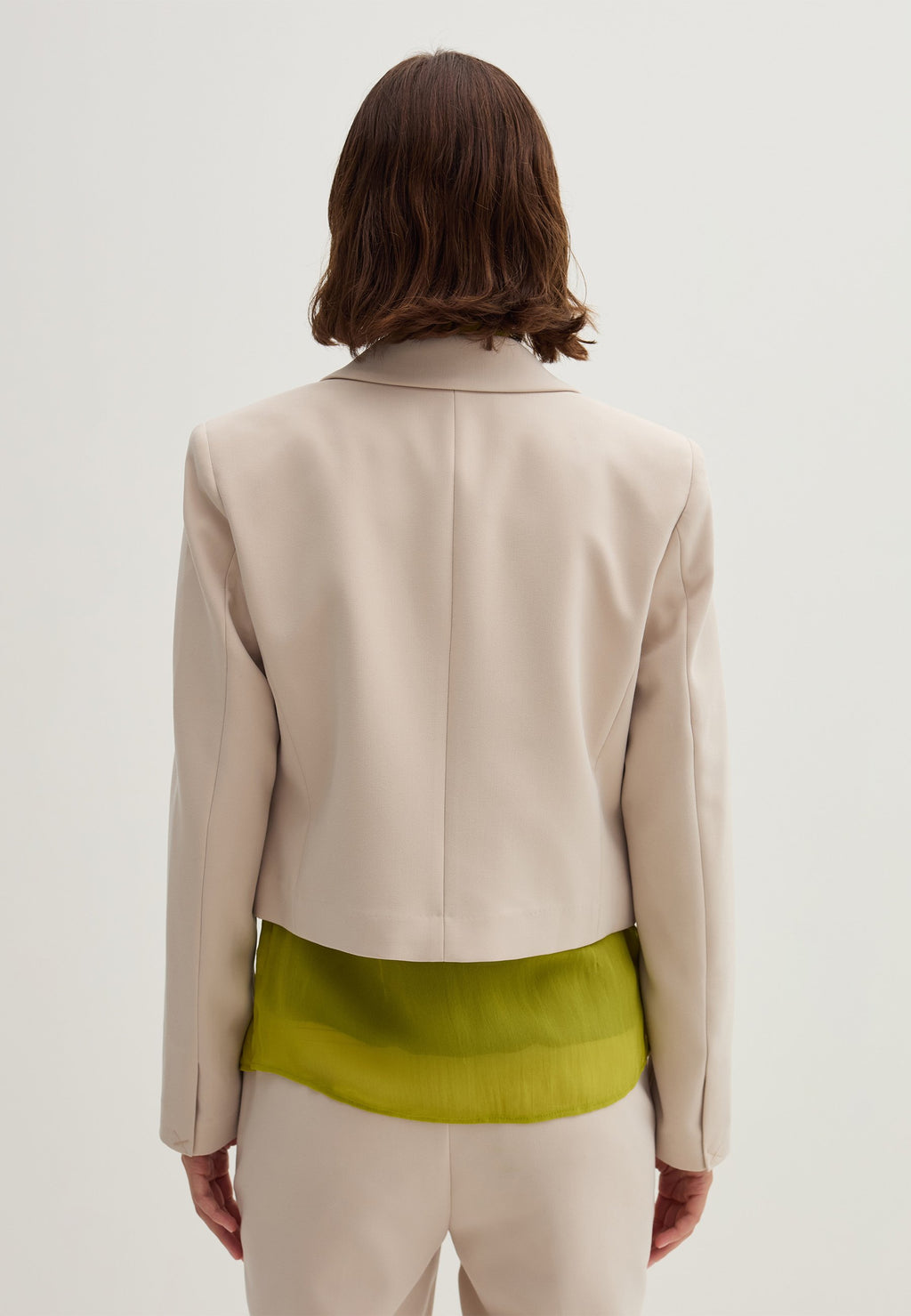 Stefanel CROPPED SINGLE-BREASTED IN LAYERED